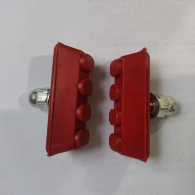MTB Road Bike C-brake Caliper Pads Rubber Aluminum Folding Bicycle Brake Caliper Shoes Block