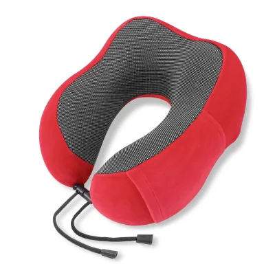Customizable Portable U-Shaped Memory Foam Pillow Slow Rebound Orthopedic Soft Neck Support Breathable for Airplane Travel