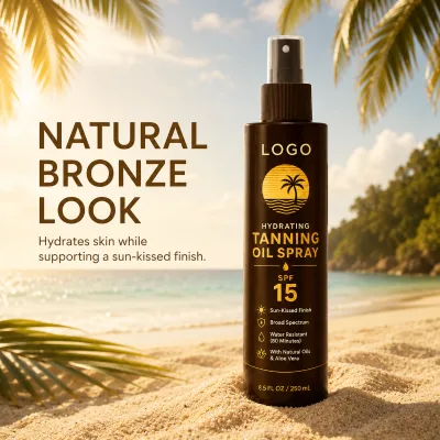 Rapid Tanning Spray Private Customization OEM Moisturize While Tanning Sun Care Body Oil SPF+++++ Hydrating Tanning Oil Spray