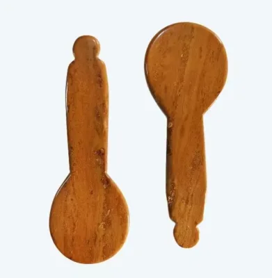 manufacturer best price wholesale spoon shaped natural cooling egg yolk stone jade massage tools for body