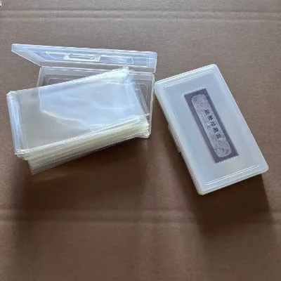 100pcs Commemorative Banknotes Sleeves Collection Box PP Plastic Storage Box