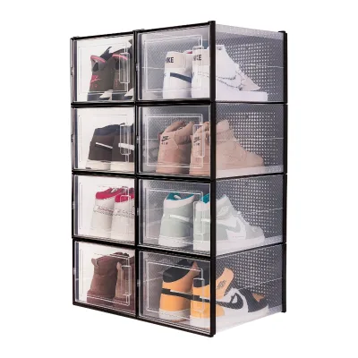 Factory Customized Clear Box Display Shoes Storage Goods Acrylic Transparent Clear Shoe Box with Lid