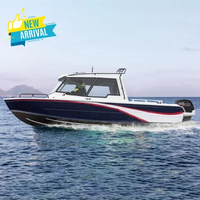Kinocean Luxury  Family Fishing Small Aluminum Boat with Inside Cuddy Cabin