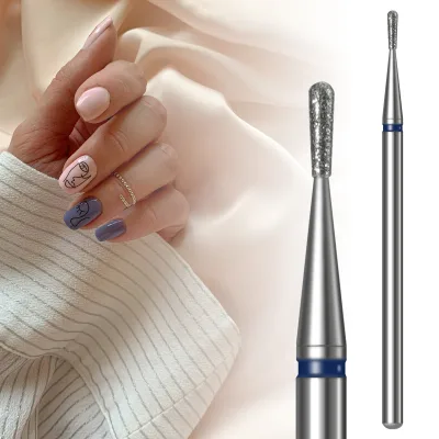 Pear-Shaped Diamond Nail Drill Bit for Smooth Cuticle Removal