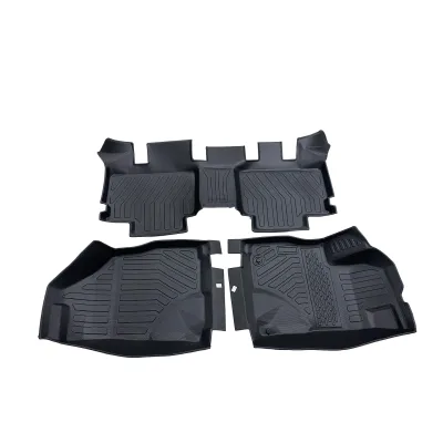 TPE Car Floor Mats, All Weather Use, Fits Left Right Hand Drive Vehicles, Waterproof Interior Accessories