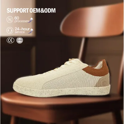 2025 Hot Sale Loafers Fashion Shoes Breathable Comfortable Khaki Canvas Mesh Sneakers Custom Logo