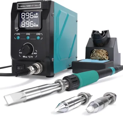 YIHUA 939D+ IV 300W Heavy Duty Digital Soldering Iron Station for Stained Glass With Detachable Solder Iron