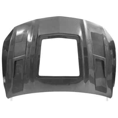 B Style Carbon Fiber With Glass Bodykit Front Engine Hood Vent Bonnet for Mercedes-Benz Cla-Class W117