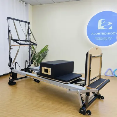 Semi elevated pilates bed aluminum pilates bed durable pilates bed with tower semi suspended core bed yoga equipment yoga studio