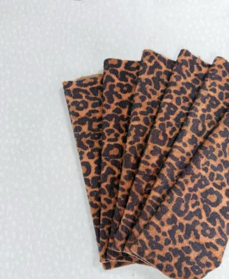 Factory Wholesale 50% Nylon 50% Polyester Leopard Print Faux Horse Hair Fabric for Garment & Toy Use 600GSM