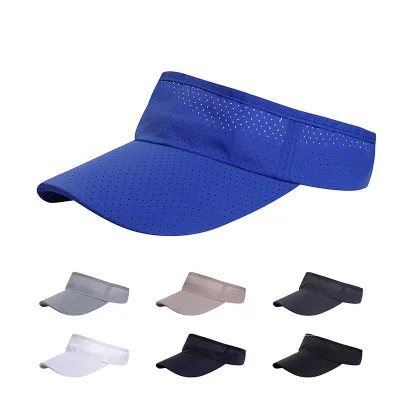 Custom Label Adult Size Golf Cap Outdoor Sports Sun Visor Caps Hats Wholesale High Quality Unisex Printing Visor Cap for Summer
