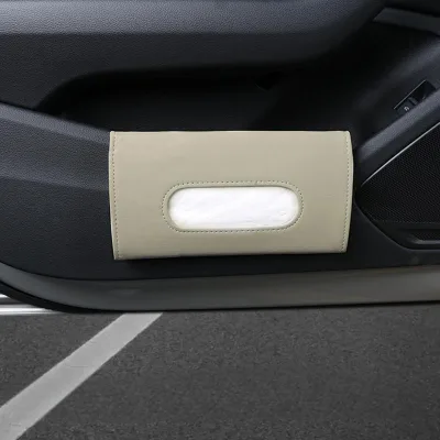 Hanging Paper Towel Clip PU Leather Tissue Box Paper Carton
