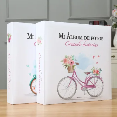 4R Insert Style Photo Album with 200 Pockets Archival Safe PP Sheets for Family Portrait and Landscape Photos