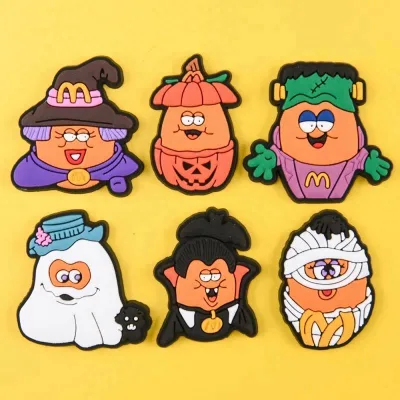 New Arrival Cartoon Bat Charms New Fall Charms Halloween Series Pumpkin Shoe Charms