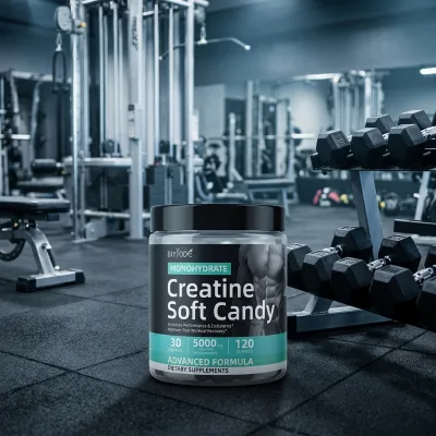 Factory Wholesale New Design Energy Gummies Creatine Monohydrate Gummy Candy Adult Muscle Building Sports Supplements