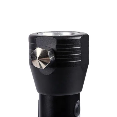 Hot Selling High Power 2000 Mah Rechargeable Emergency Hammer Flashlight Magnetic Solar Charging Flashlight