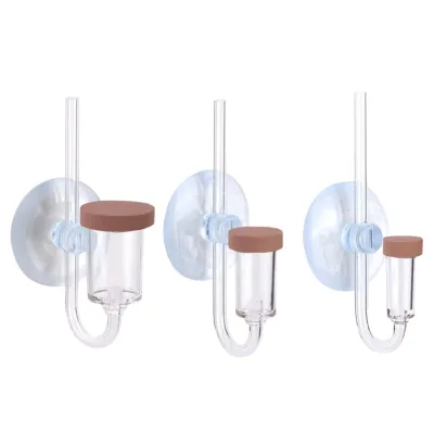 USMILEPET Aquarium CO2 Diffuser Atomizer Fine Bubble Micro Ceramic Disc Inline Outflow Planted Tank Carbon Dioxide Reactor