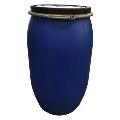 55 Gallon 200 Litre HDPE Heavy Duty Plastic Drum with Open Lid for Shampoo Storage Chemical Storage Equipment