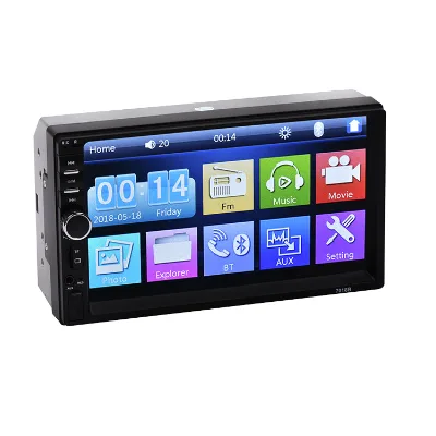 7-Inch HD Touch Screen Car Stereo 2 Din Radio MP5 Player Reversing Aid RGB for USB SD Aux-in Amplifier