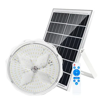 Led Solar Power Square Round Ceiling Lamp Light Light Indoor With Remote
