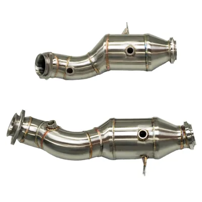 Stainless Steel for Petrol Exhaust Mercedes-Benz 3 Inch for BENZ AMG W205/M276 C43/E43/E400 3.0T 2016-2021 Application