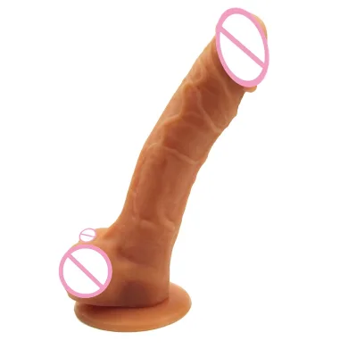 Popular Artificial Realistic Dildo for Women Vagina Toys with Oil Coating TPR Dildo