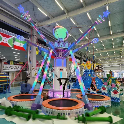 Trampoline Grand Bungee Trampoline 5 Persons Price Large Outdoor Amusement Equipment Slides Floor Trampoline on Sale