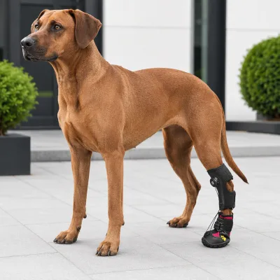 Factory Wholesale Breathable Dog Leg Brace for Weak Paws FD901 Adjustable Canine Hock Brace for Large Breed Recovery