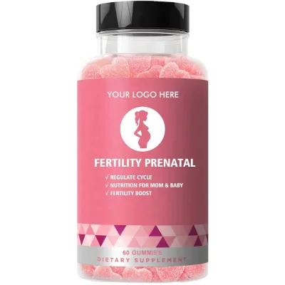 Prenatal Gummies with Folic Acid Gelatin Free Supports Healthy Growth and Brain Development 30 Day Supply - 60 Count
