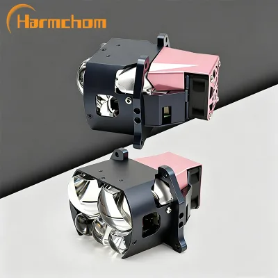 Harmchom HS5L High Quality Five-Lens Square LED Dual Beam Projector 6000K 160W Cool White 12V 20000 Lumens Universal Fitment