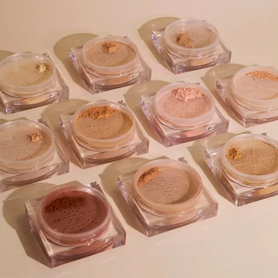 Pressed Loose Setting Powder Private Label Vegan Shimmer Cosmetics Makeup Waterproof Matte Banana Setting Powder