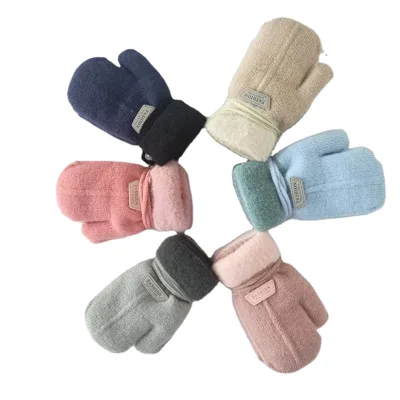 Wholesales Winter Keep Warm Alter Plus Fleece Thick Children's Gloves