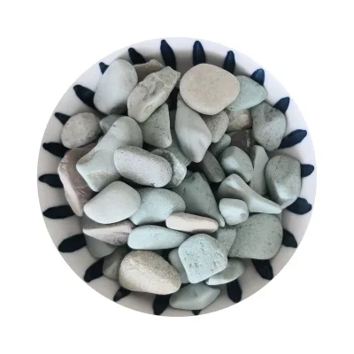 Irregular Unpolished White Natural Landscape Decorative Pebble River Rock Stone for Garden Pathway Paving and Vase Fillers