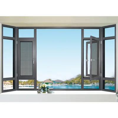 Factory Supply Cost-effective Aluminum Alloy Casement Window Wind Pressure Anti-corrosion Casement Window
