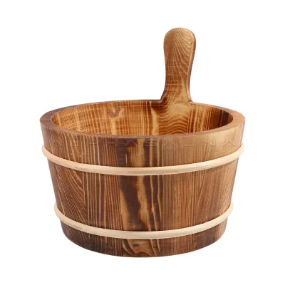 Alphasauna 4L Sauna Bucket & Ladle Set Outdoor Sauna Room Accessories