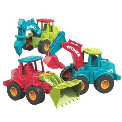 Construction Vehicle Toy Set Friction Truck Tractor Bulldozer Collection Educational Roleplay Bulk Buyer Gift Selection