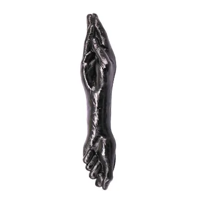 Double-end Super Black Huge Arm Fisting Silicone Sexy Dildo That Moves up and Down Sex Toy Dildo for Men