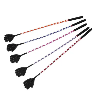 Eco-Friendly Biodegradable Soft-Tip Dog Training Whip Gentle Anti-Slip Handle Lightweight Leather Agility Tool for Dogs Cats