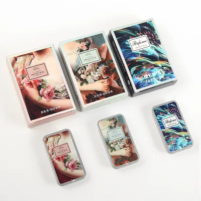 Solid Perfume for Men Women Floral Portable Round Box Solid Perfume Balm Body Fragrance Skin Care Essential Oil