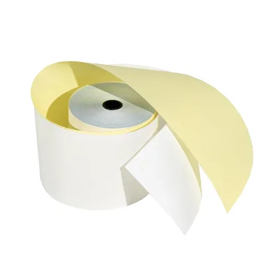 Carbonless 2-Part Paper (Bright White Canary Yellow) 8-1 2" X 11" Left and Right Perforated