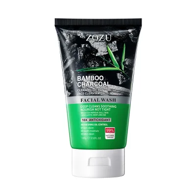 Bamboo Charcoal Blackhead Cleansing Facial Skin Care Face Wash Wholesale Moisturizing Facial Wash