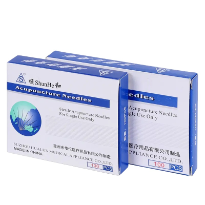 Sterile Copper Handle Acupuncture Needles With Loop Acupuncture Needles
