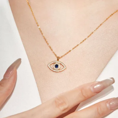 New Design Evil Eyes Religious Necklace 925 SILVER Religious Pendant Necklace