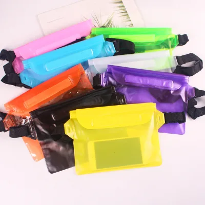 Waterproof Phone Pouch Floating Dry Bag 3 Layers Sealing Waterproof Waist Bag PVC Swimming Sports Waterproof Storage Bag