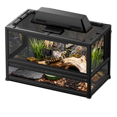 Wholesale Reptile Terrarium Glass Enclosure Cage for Snake Gecko Lizard