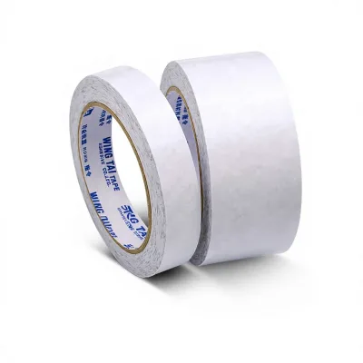 Health-Bond Double-Sided Tape Acrylic Pressure Sensitive Adhesive Tape Custom Pattern White for Bonding Sealing Labeling