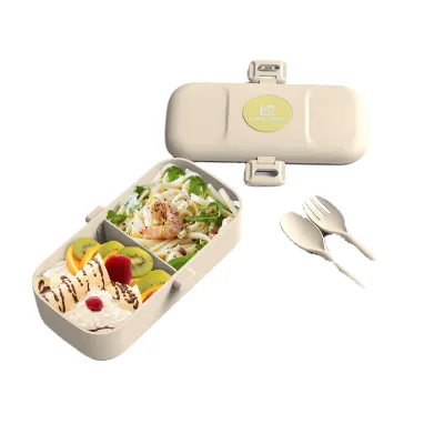 Japan Style Rectangular 3-Layer Bento Lunch Boxes with Removable Dividers Stackable Food Grade Stainless Steel Cutlery Lunch Box