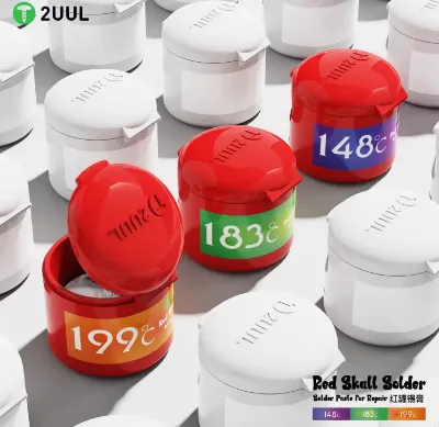 2UUL RS148 RS183 RS199 Solder Paste 50g Maintenance Low/medium Temperature Solder Paste Flux for BGA NAND SMT Repair Tool