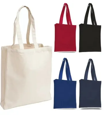 Custom Canvas Tote Bag Reusable Shopping Cotton Tote Bag with logo Grocery Bags