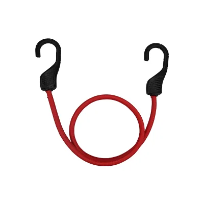 GS Certified 8mm Elastic Bungee Cords Luggage Bungee Cords with Plastic Shell Hook